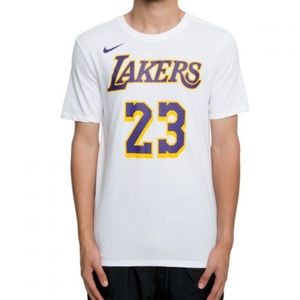 NIKE Dri-Fit Lebron James LA Lakers Tee Shirt Medium
